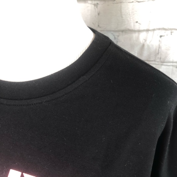 DKNY Sport Black Graphic Crewneck Pullover, Pink & White Decals, Multiple Sizes! - Picture 4 of 12